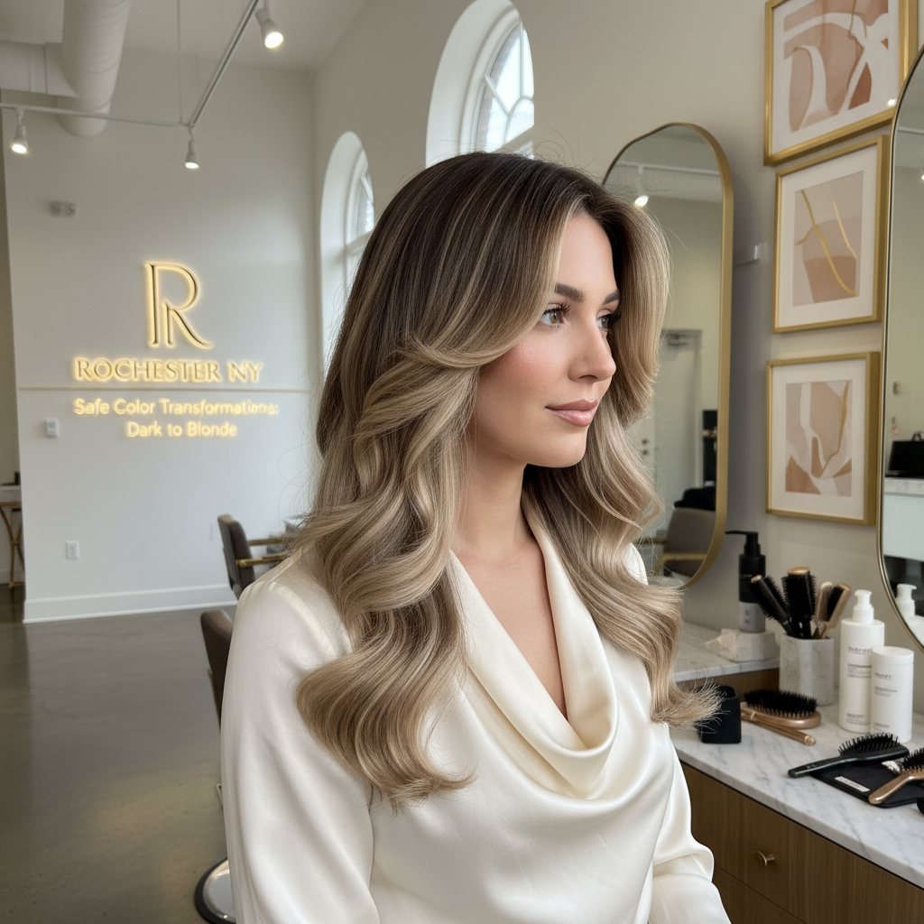 Transitioning From Dark To Blonde Safely in Rochester NY