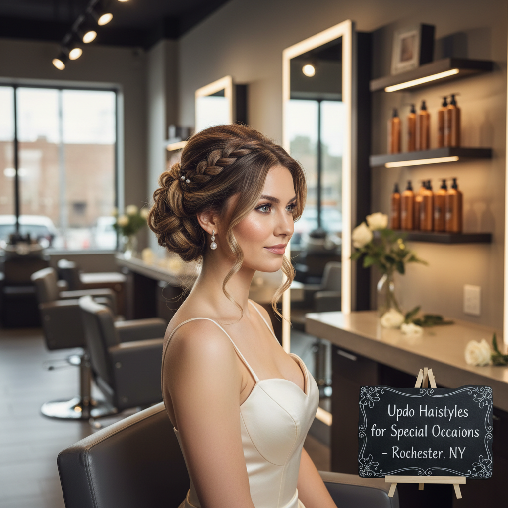 Updo Hairstyles for Special Occasions in Rochester NY
