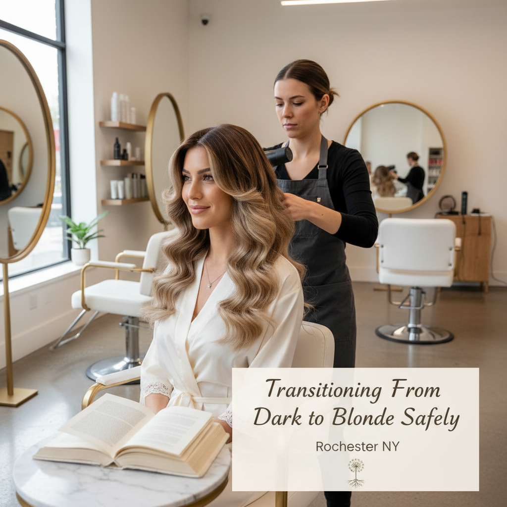 Transitioning From Dark to Blonde Safely in Rochester NY